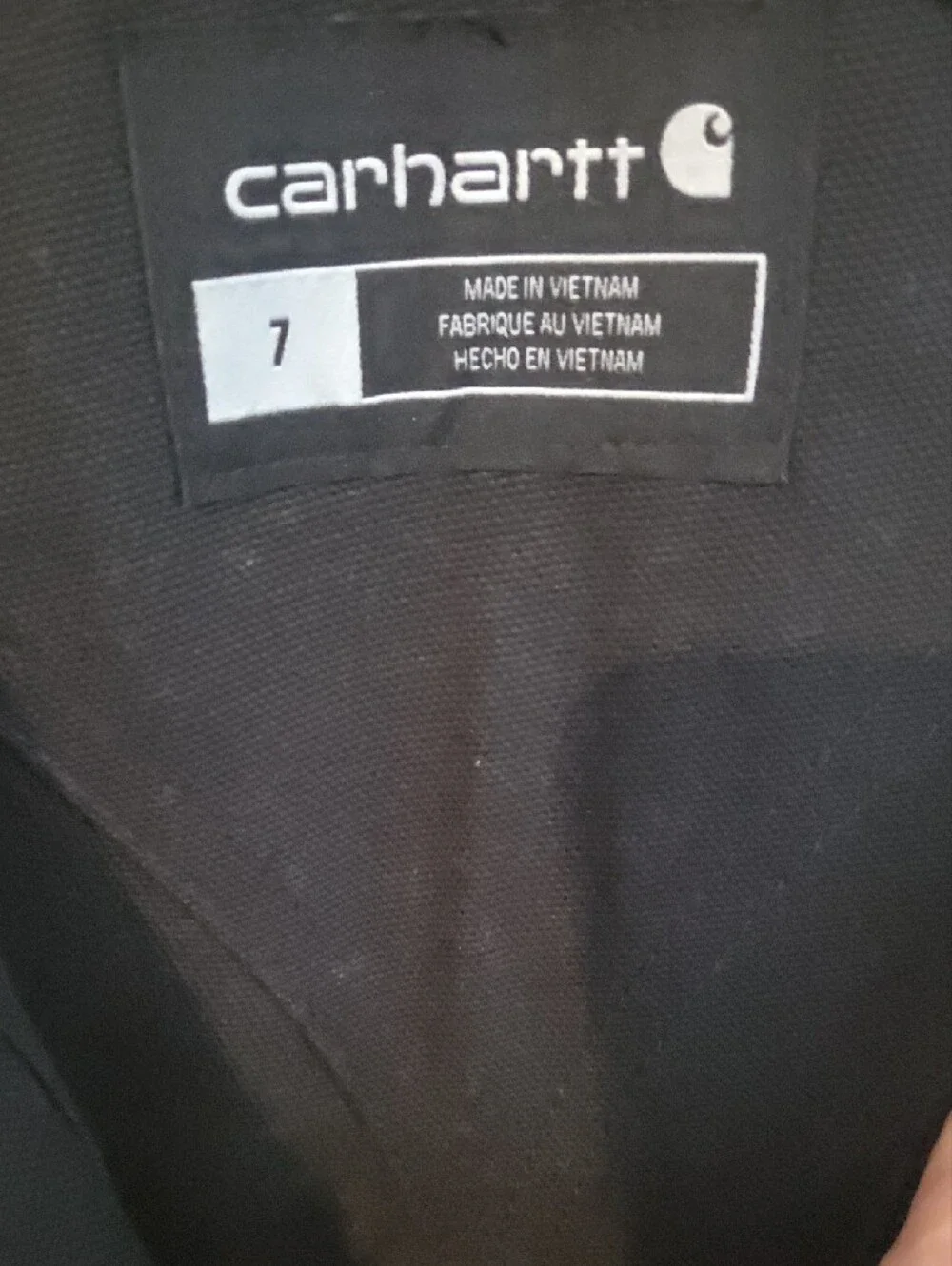 Carhartt Kids Black Bib Overalls with Logo Patch